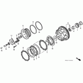 Схема узла: Сцепление для Honda CB600F Hornet S