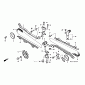 Схема узла: Цепь ГРМ & Натяжитель & Успокоитель для Honda NRX1800 Valkyrie Rune