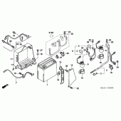 Схема узла: Аккумулятор для Honda GL1800 Gold Wing