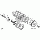 Схема вузла: Зчеплення для Honda CMX250 Rebel