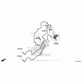 Схема вузла: Brake Pipe для Honda CBR1000 CBR1000RR (ABS) Fireblade