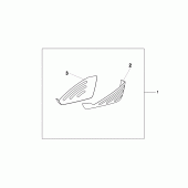 Схема вузла: Pannier scuff pad set b для Honda XL1000V Varadero