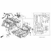 Схема вузла: Картер двигуна для Honda VFR800 VFR