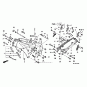 Схема вузла: Рама для Honda CBR1000 CBR1000RR Fireblade