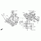 Схема узла: Картер двигателя для Honda CBR600 CBR600F Hurricane