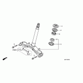 Схема вузла: Рульова траверса для Honda XL700V Transalp