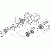 Схема вузла: Генератор для Honda GL1500 Valkyrie Tourer