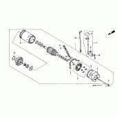 Схема узла: Стартер электрический (XL600VK/VL/VM/VN/VP/VR) для Honda XL600 Transalp