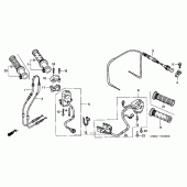 Схема вузла: Switch + cable для Honda VTR1000 Superhawk