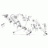 Схема вузла: Вихлопна система для Honda CRF250 CRF250X