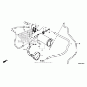 Схема вузла: Evap canister для Honda CTX1300