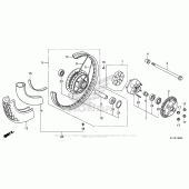 Схема вузла: Заднє колесо для Honda CMX250 Rebel