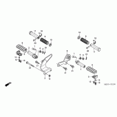 Схема узла: Подножки для Honda VT750 Shadow Aero