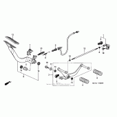 Схема узла: Педаль(Лапка) для Honda VTX1800