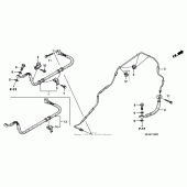 Схема вузла: Brake line для Honda VTX1300