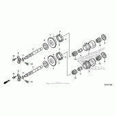 Схема узла: Balancer shaft для Honda ST1300 Pan-European