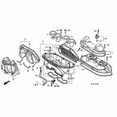 Схема вузла: Повітряний фільтр для Honda CBR600