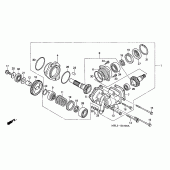 Схема вузла: Side gear case для Honda NT650 Deauville