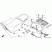 Схема вузла: Сидіння для Honda XL1000V Varadero