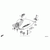 Схема узла: Топливный бак (2) для Honda VT750 Shadow RS
