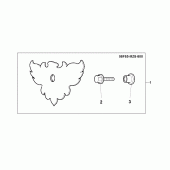 Схема узла: Air/c cover emble для Honda VT600 Shadow VLX