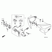 Схема узла: Боковой обтекатель для Honda VT750 Shadow Spirit