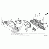 Схема узла: Спидометр для Honda ST1300 Pan-European