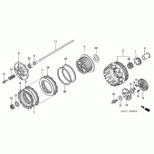 Схема вузла: Зчеплення для Honda VTR1000 VTR SP-1