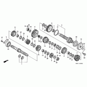 Схема узла: Трансмиссия для Honda CB1100 CB1100SF X11