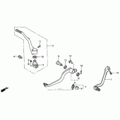 Схема узла: Педаль(Лапка) для Honda CR250