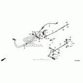 Схема вузла: Педаль (Лапка) для Honda CMX250 Rebel