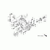 Схема вузла: Права кришка картера для Honda CBR600 CBR600FR Racing Edition