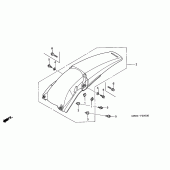 Схема вузла: Заднє крило для Honda CRF450 CRF450R
