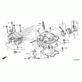 Схема вузла: Головка циліндра для Honda CRF150 CRF150RB