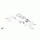 Схема узла: Air injection valve для Honda GL1800 Gold Wing