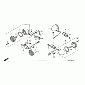 Схема вузла: Front + rear поворотники для Honda VF750 Magna