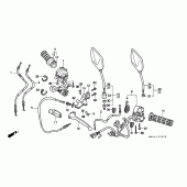 Схема узла: Switch/cable (CB750F2) для Honda CB750 Seven Fifty