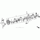 Схема вузла: Масляний насос 85-91 для Honda XR250