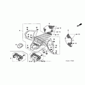 Схема узла: Meter panel (gl1800  06-) для Honda GL1800 Gold Wing