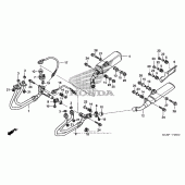 Схема вузла: Вихлопна система для Honda ST1300 Pan-European Police