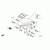 Схема вузла: Переднє крило для Honda CBR600