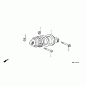 Схема вузла: Задня підвіска для Honda VT600 Shadow VLX