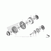 Схема узла: Сцепление для Honda NC700