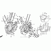 Схема вузла: Картер двигуна для Honda VT1100 Shadow
