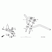 Схема вузла: Кермо для Honda VF750 Magna