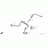 Схема вузла: Педаль (Лапка) для Honda XRV750 Africa Twin