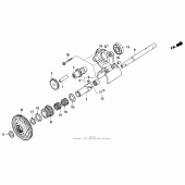 Схема вузла: Reverse gear для Honda GL1500 Gold Wing Interstate