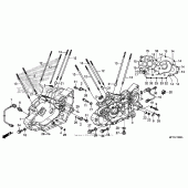 Схема вузла: Картер двигуна для Honda VT1300 Stateline