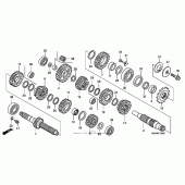 Схема вузла: Трансмісія для Honda CRF450 CRF450R