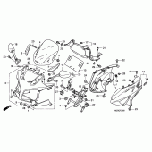 Схема узла: Cowling comp для Honda CBF600